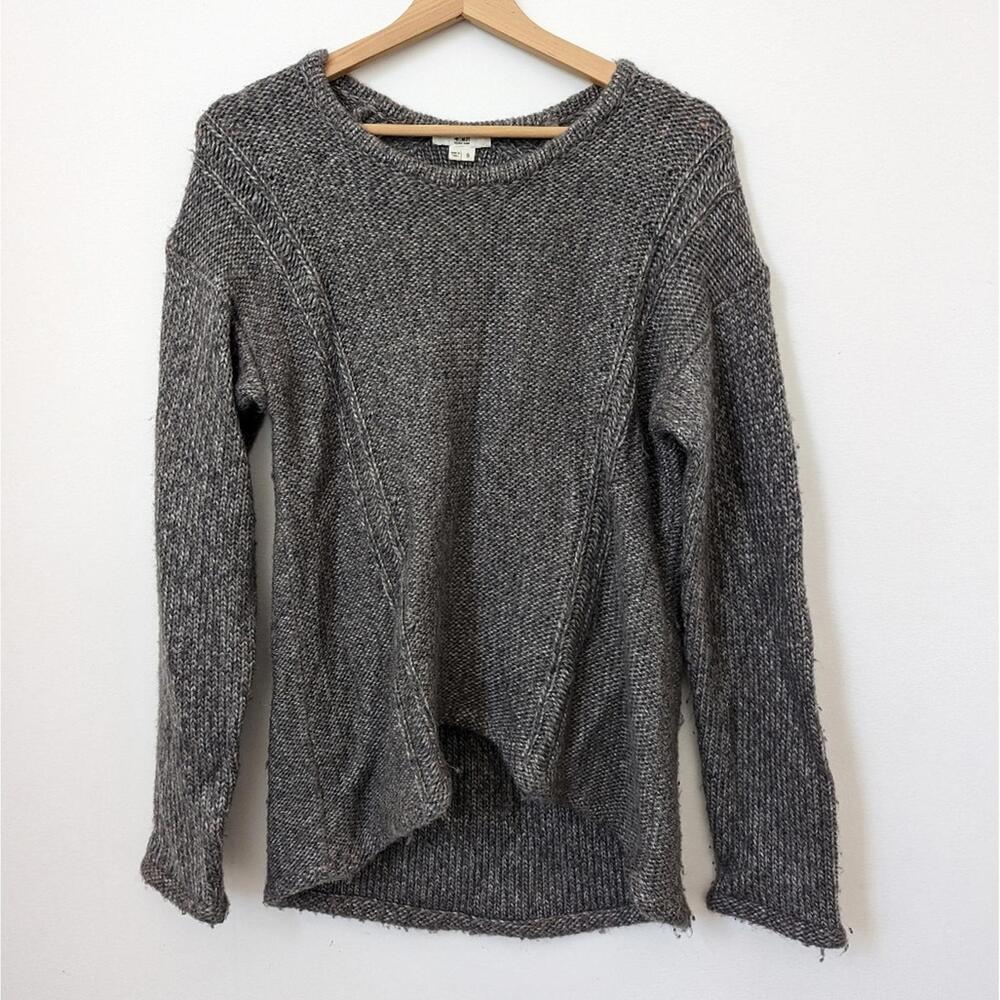 Helmut Lang grey alpaca wool sweater